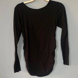 Bhome black maternity long sleeve top. Small